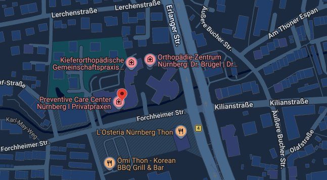Standort auf der Karte – Forchheimer Straße 8, Nürnberg